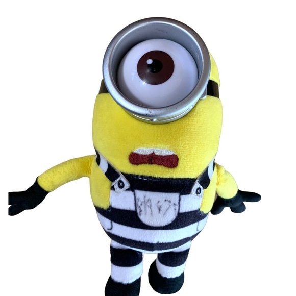Despicable Me 3 Ty beanie Babies Carl Jail House Inmate 2017 6 in Tall Stuffed P - Picture 2 of 4